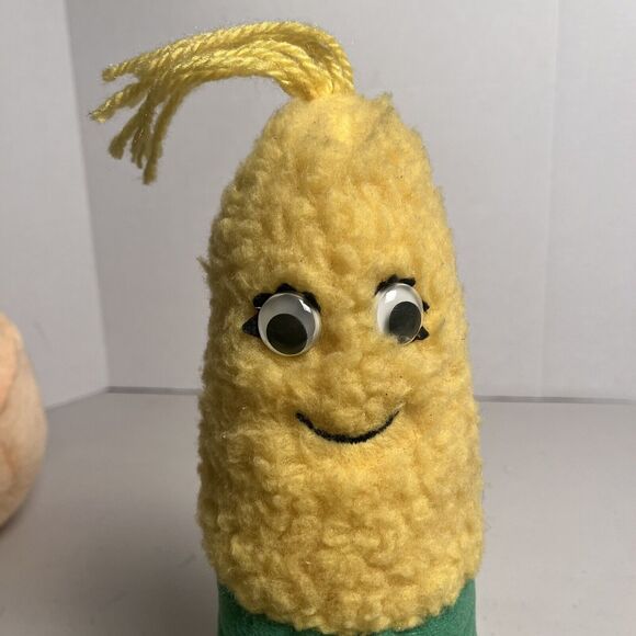 Vintage Del Monte Plush Stuffy 80s Lot Country Yumkins Peach - Corn -Sweetie Pea - Picture 14 of 16